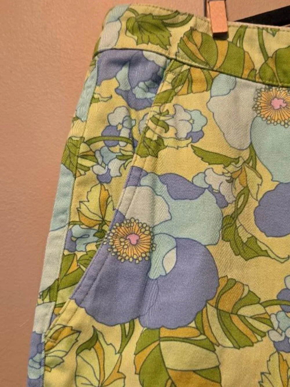 Bonobos Men Flat Front Casual Chino Shorts Tropical Print